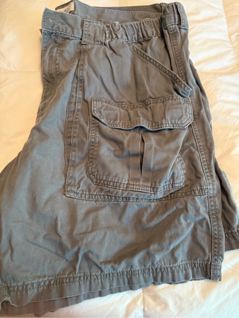 croft & barrow Gray Cargo Pants with Flap Utility Pocket